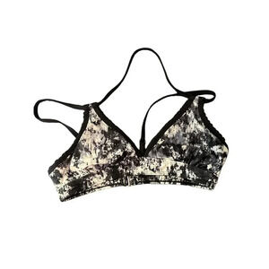 Athleta Women's Black Tie Dye Bralette Size Small‎